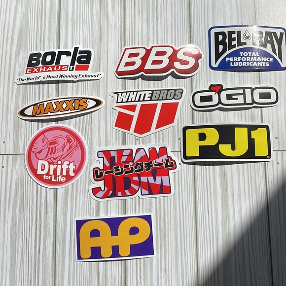 🆕🚗 Racing Mechanic Garage Toolbox Waterproof Stickers 10 Piece - LOT #3 - Picture 5 of 5